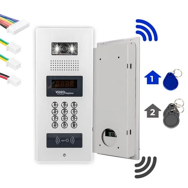 980C98RD NFC Destekli Görüntülü Diafon Kapı Kilit Akıllı Ev Güvenliği Siste Vericisi görsel 2