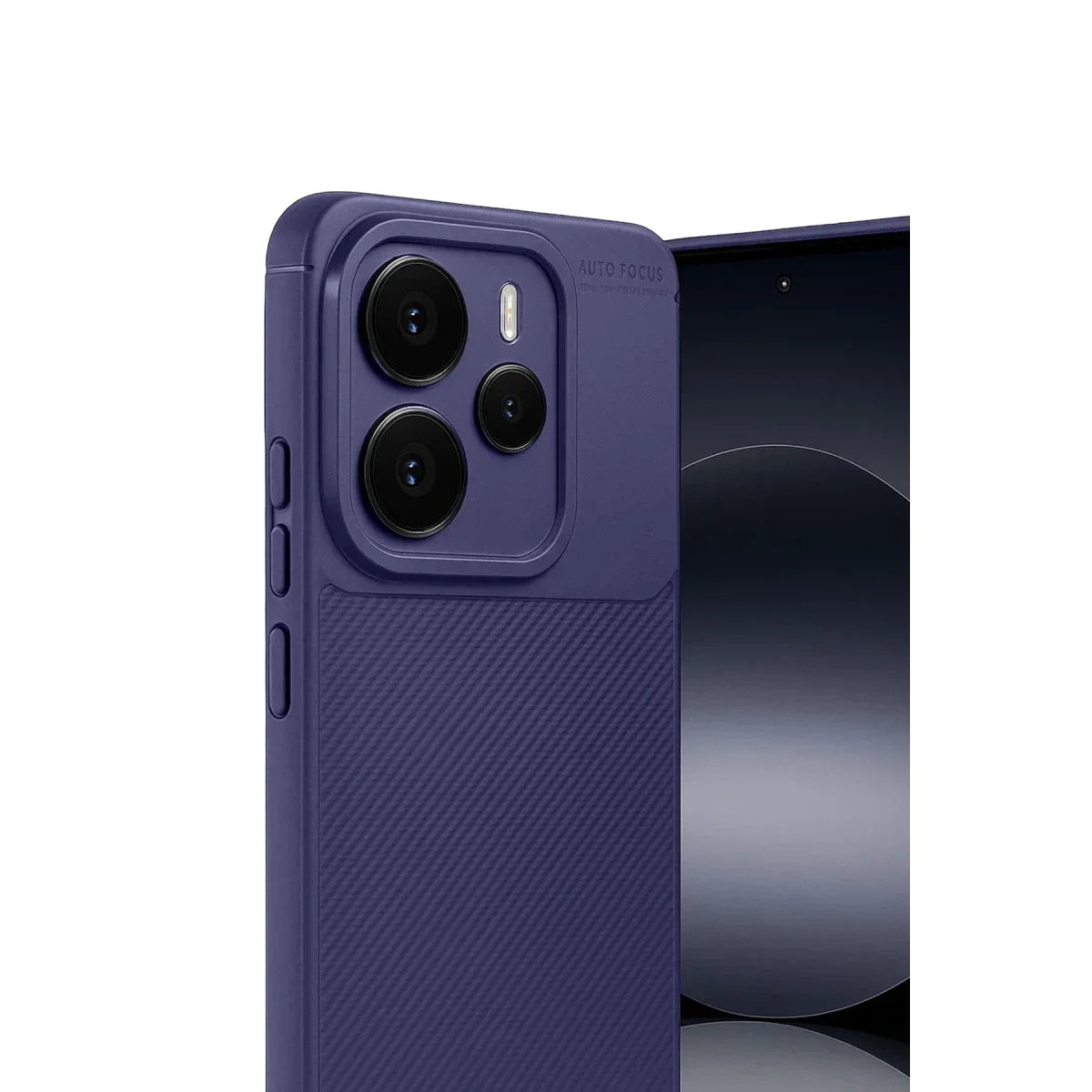 Xiaomi Note 14 5G Auto Focus Karbon Kapak - Lacivert görsel 3