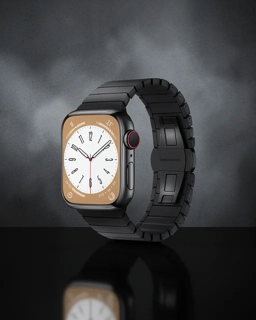 Apple Watch 38mm Kr413 Fine Steel Kordon (saat Değildir) - Siyah