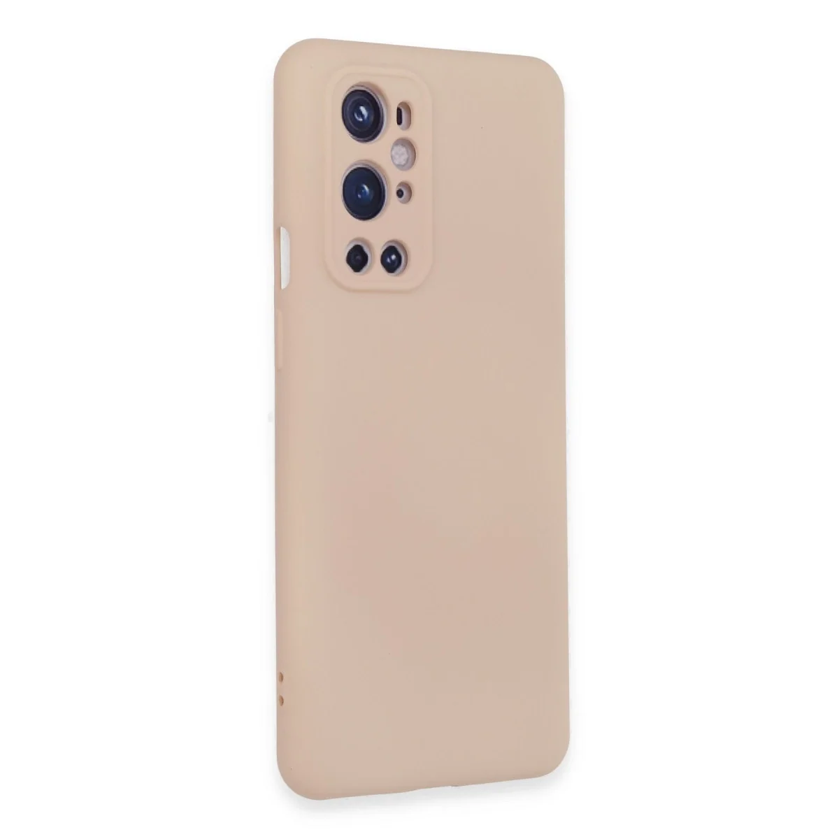 One Plus 9 Pro Kılıf Nano İçi Kadife Silikon - Pudra görsel 2