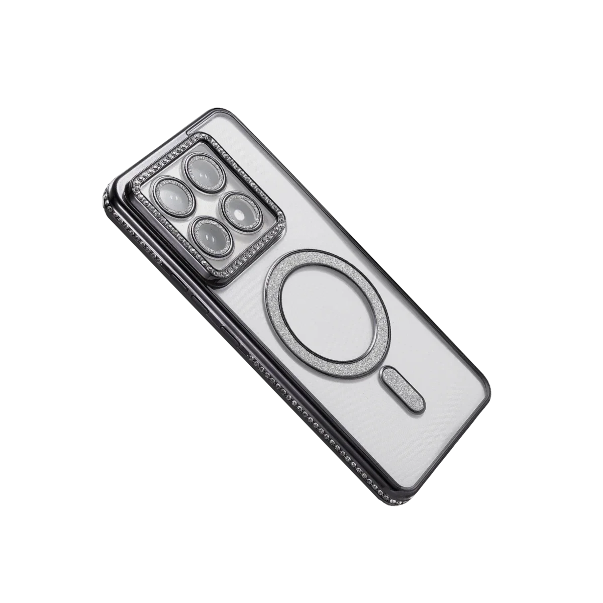Xiaomi Mi 14T Pro Joke Simli Magneticsafe Kılıf - Siyah görsel 4