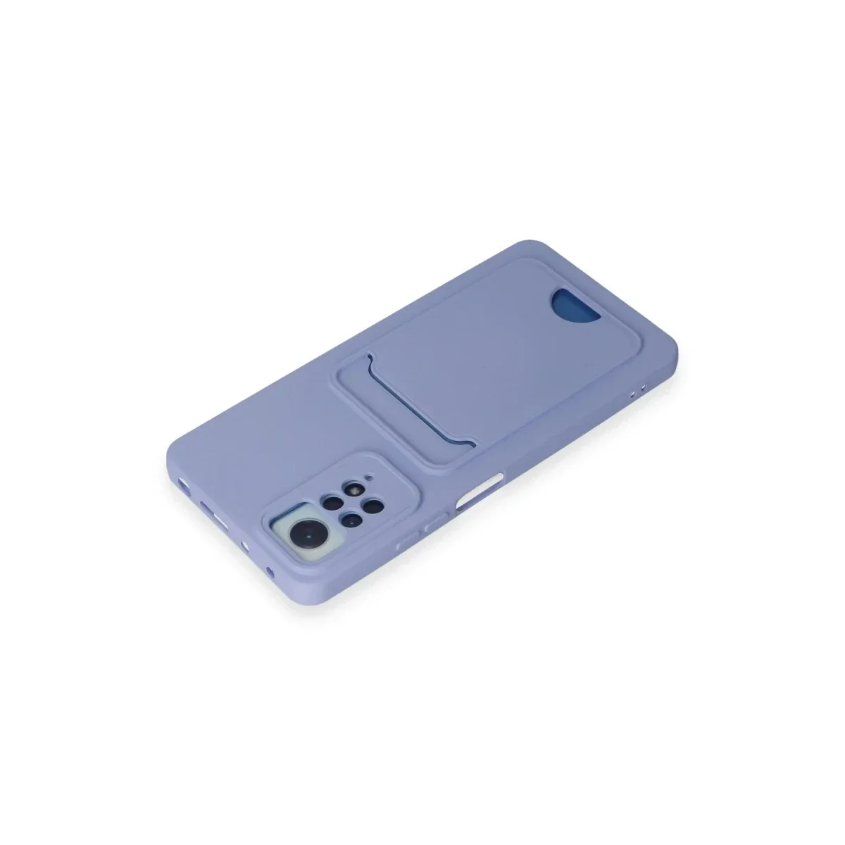 Xiaomi Redmi Note 12 Pro 4G Kılıf Kelvin Kartvizitli Silikon - Lila görsel 3