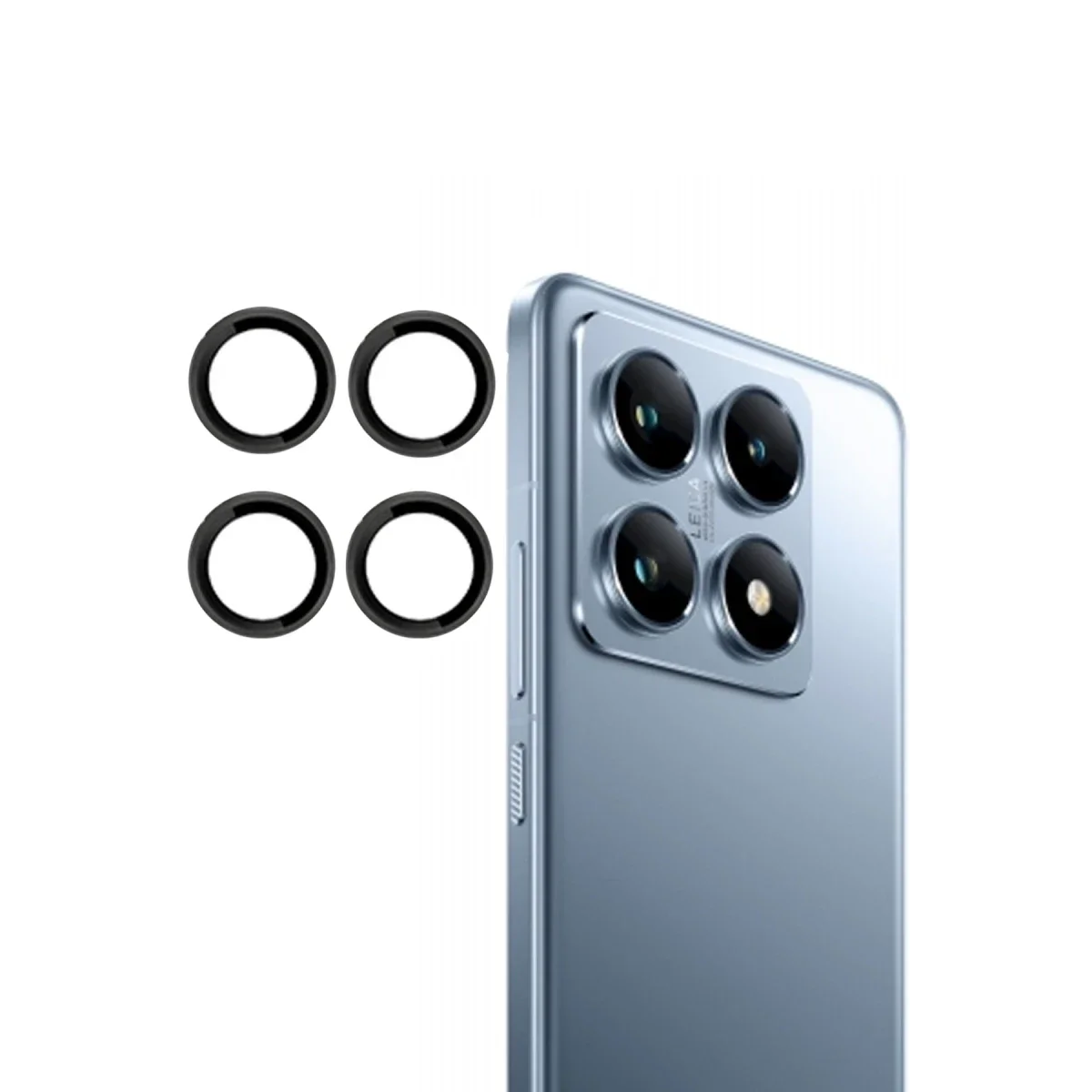 Joko Xiaomi Mi 14T Pro PVD Metal Kamera Lens - Siyah