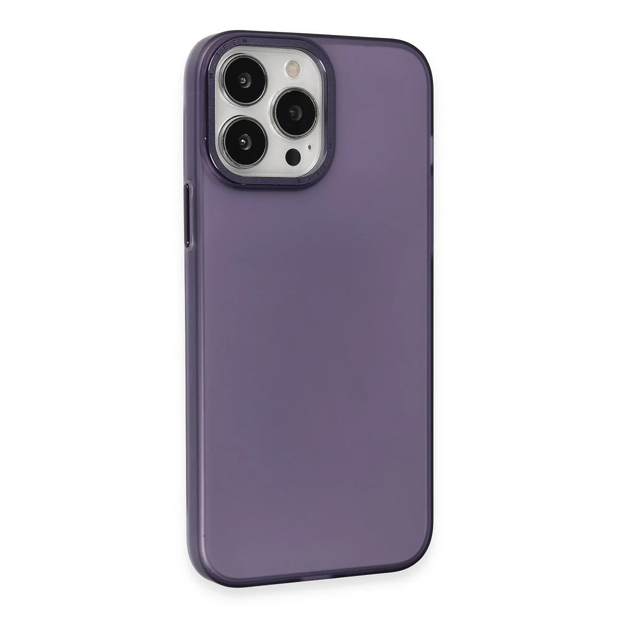 Apple İphone 15 Pro Kılıf Modos Metal Kapak - Derin Mor görsel 2