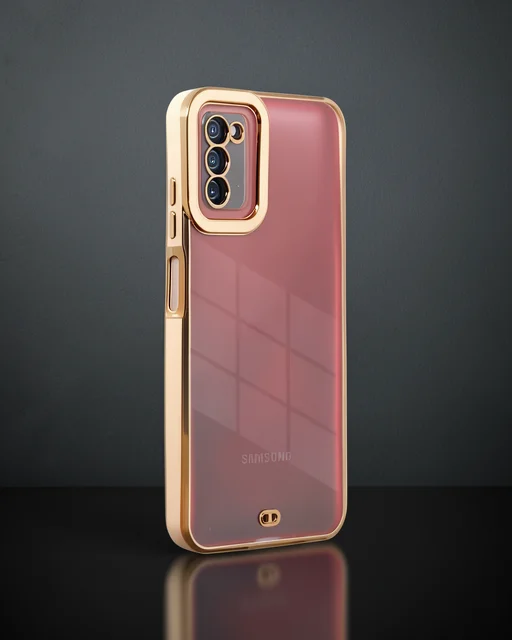 Samsung Galaxy A03s Kılıf Liva Lens Silikon - Rose