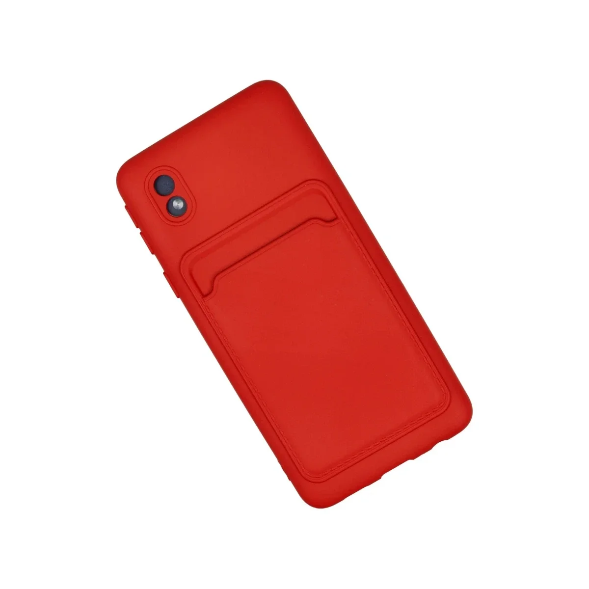Samsung Galaxy A01 Core Kılıf Kelvin Kartvizitli Silikon - Kırmızı görsel 2