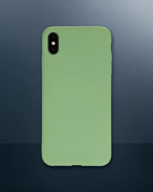 Apple İphone Xs Max Kılıf Nano İçi Kadife Silikon - Açık Yeşil