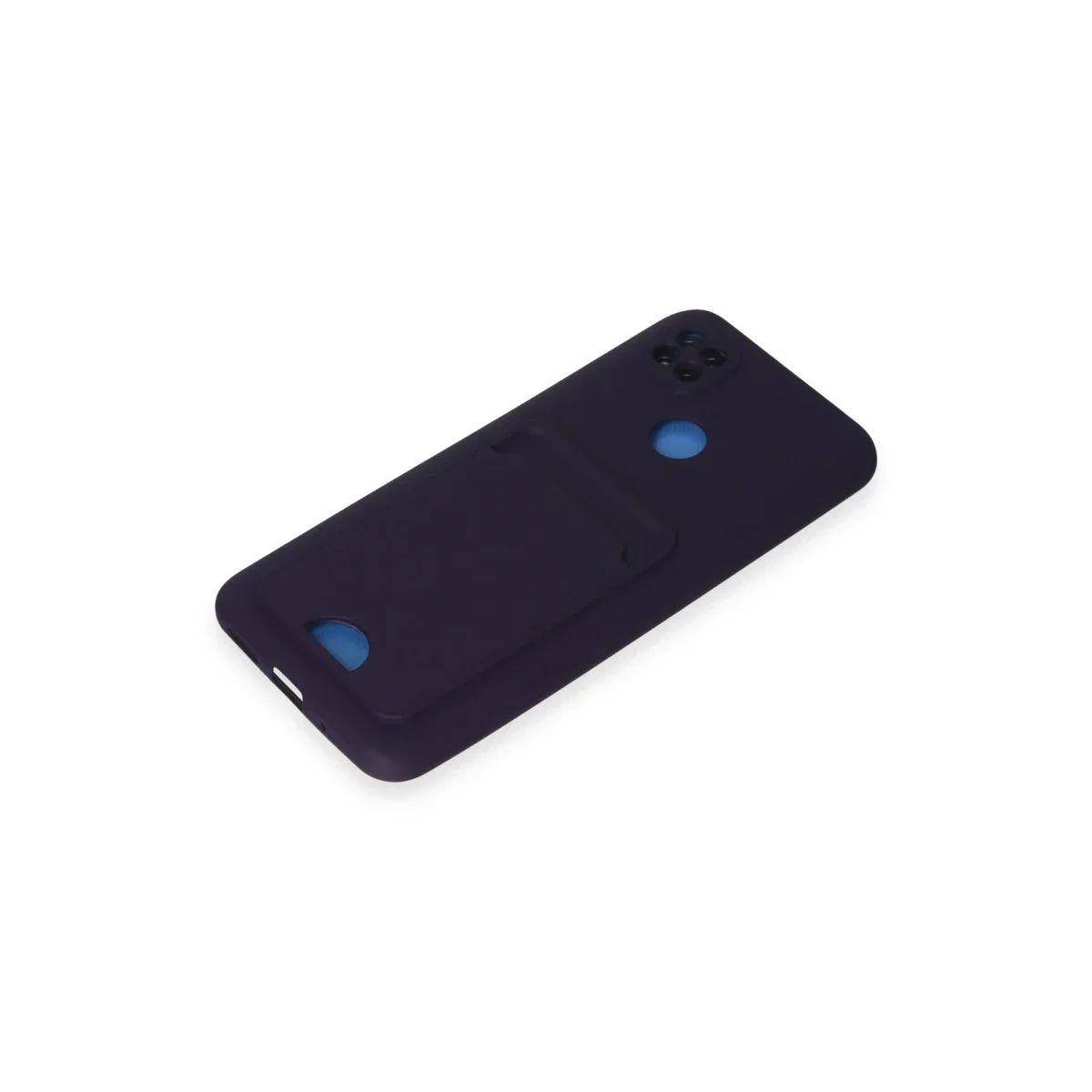 Xiaomi Redmi 9C Kılıf Kelvin Kartvizitli Silikon - Derin Mor görsel 4