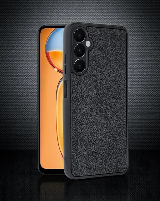 Samsung Galaxy S24 Fe Kılıf Aras Deri Kapak - Siyah