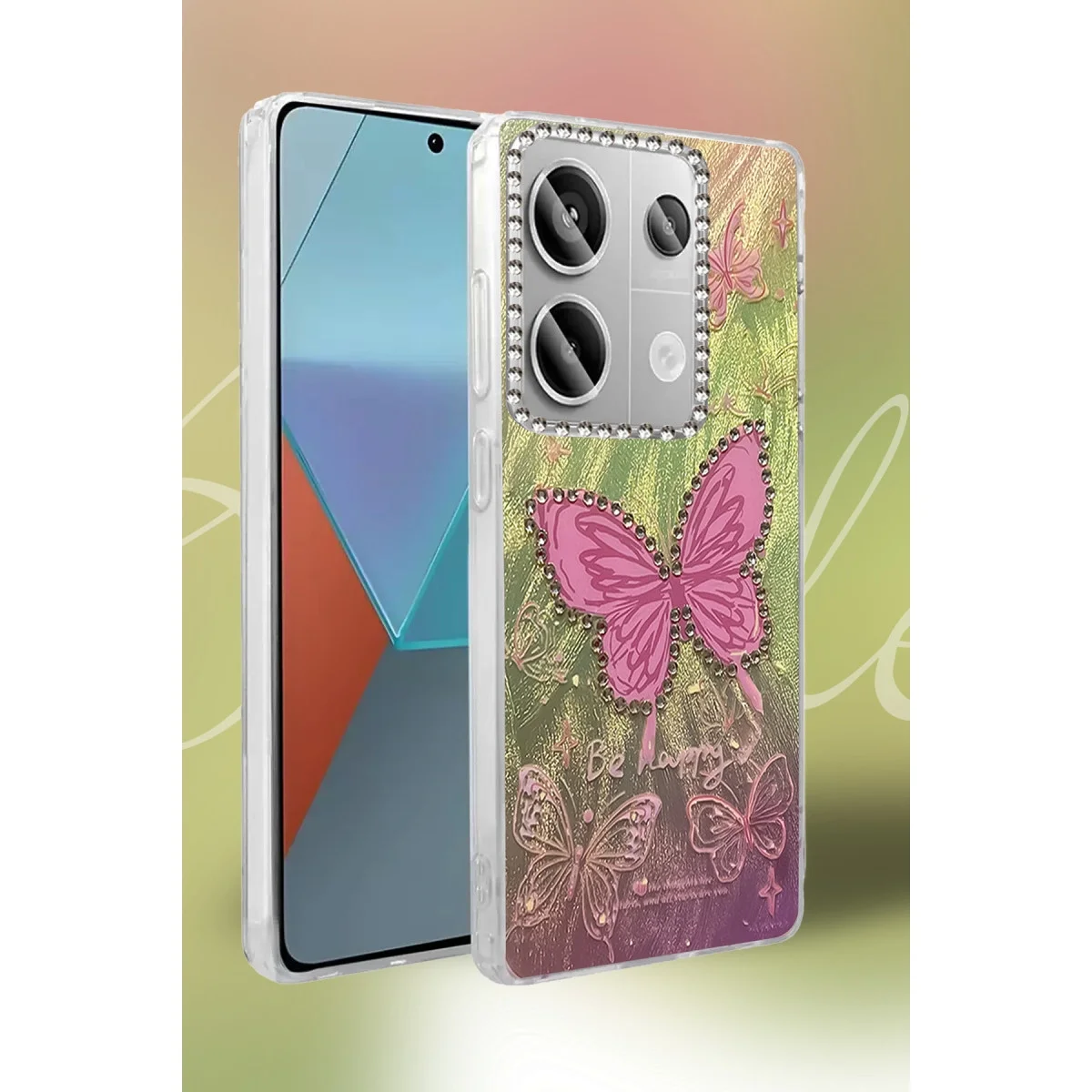 Xiao Red Note 13 Pro 4g Kılıf Blade Aynalı Desenli Kapak - Desen 5 görsel 2