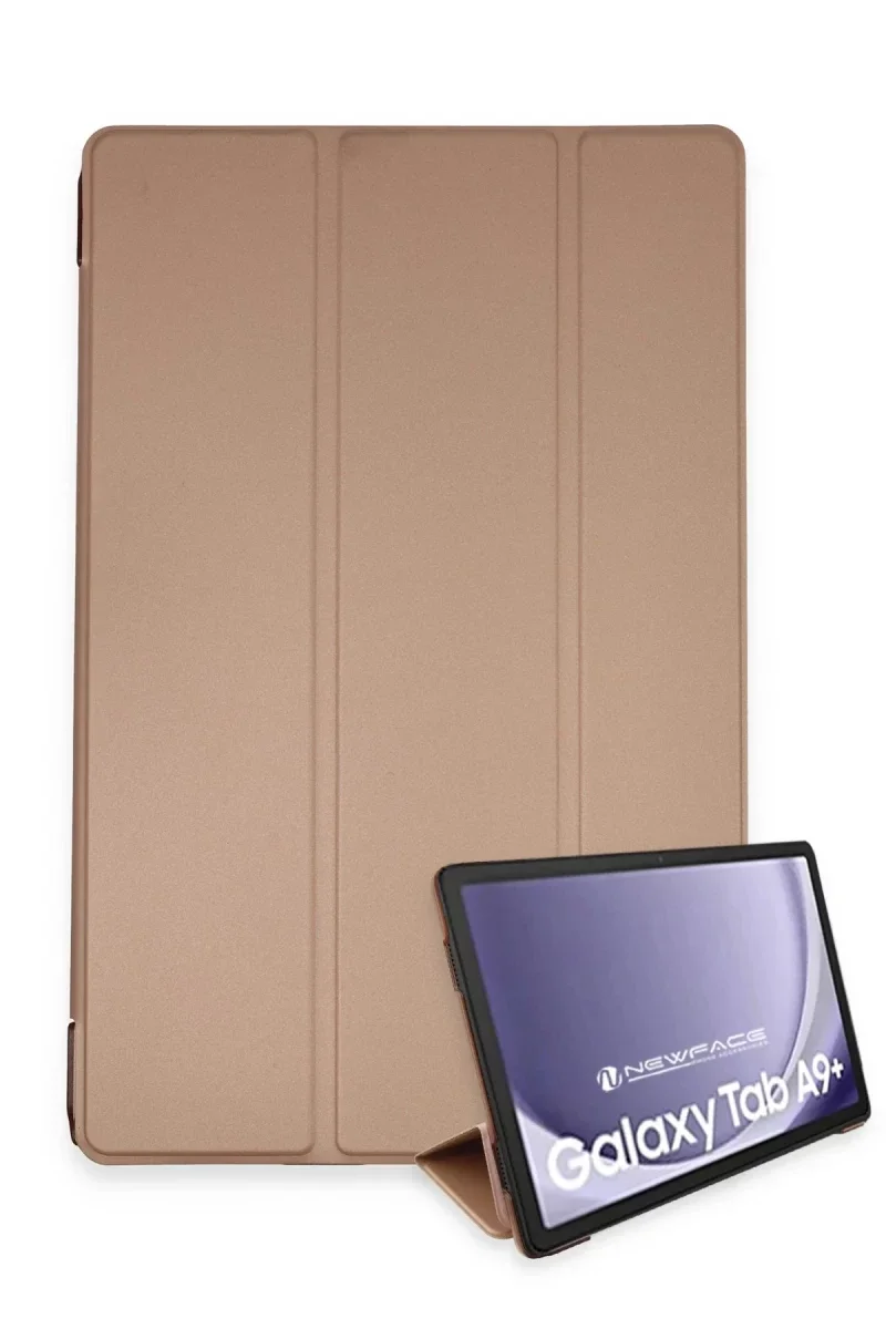 Samsung Galaxy Tab A9 Plus Kılıf Tablet Smart Kılıf - Rose Gold
