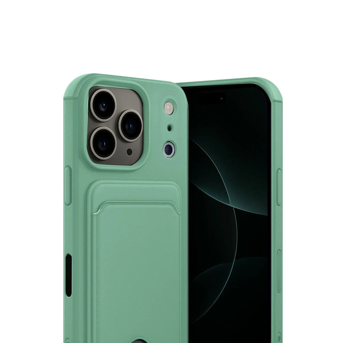 Apple İphone 17 Pro Kelvin Kartvizitli Silikon - Açık Yeşil görsel 2