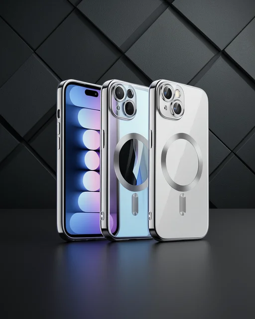 Apple İphone 13 Kılıf Kross Magneticsafe Kapak - Gümüş