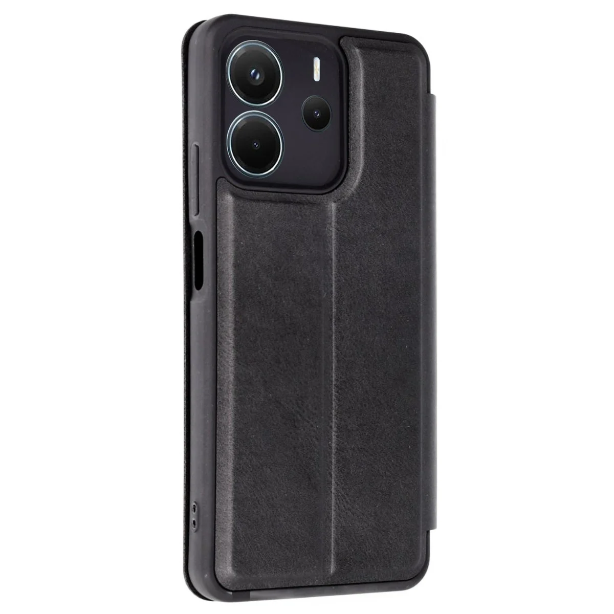 Xiaomi Redmi Note 14 4g Kılıf Flip Cover - Siyah görsel 2