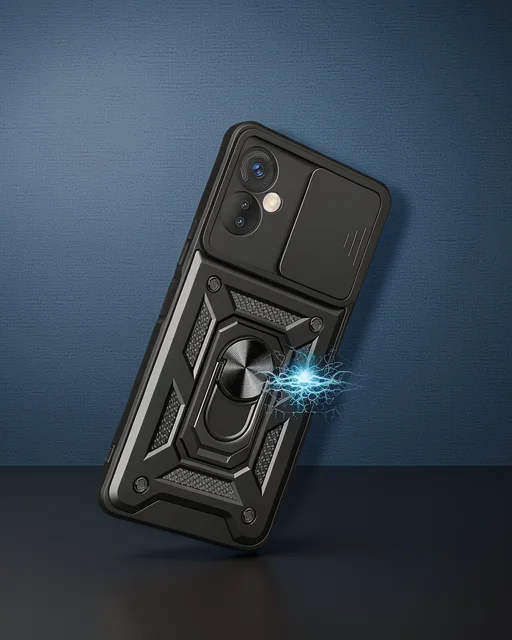 İnfinix Hot 30 5g Kılıf Pars Lens Yüzüklü Silikon - Kırmızı