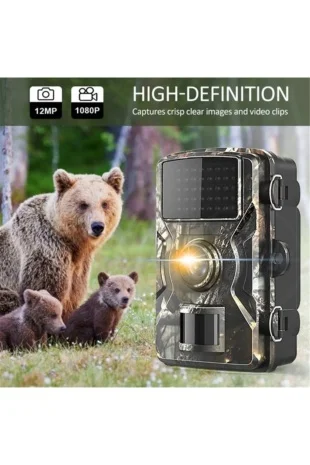 Vothoon Fotokapan Kamera 12mp 1080p Doğa Ve Outdoor Gece Görüşlü Kamera Su Geçirmez görsel 6