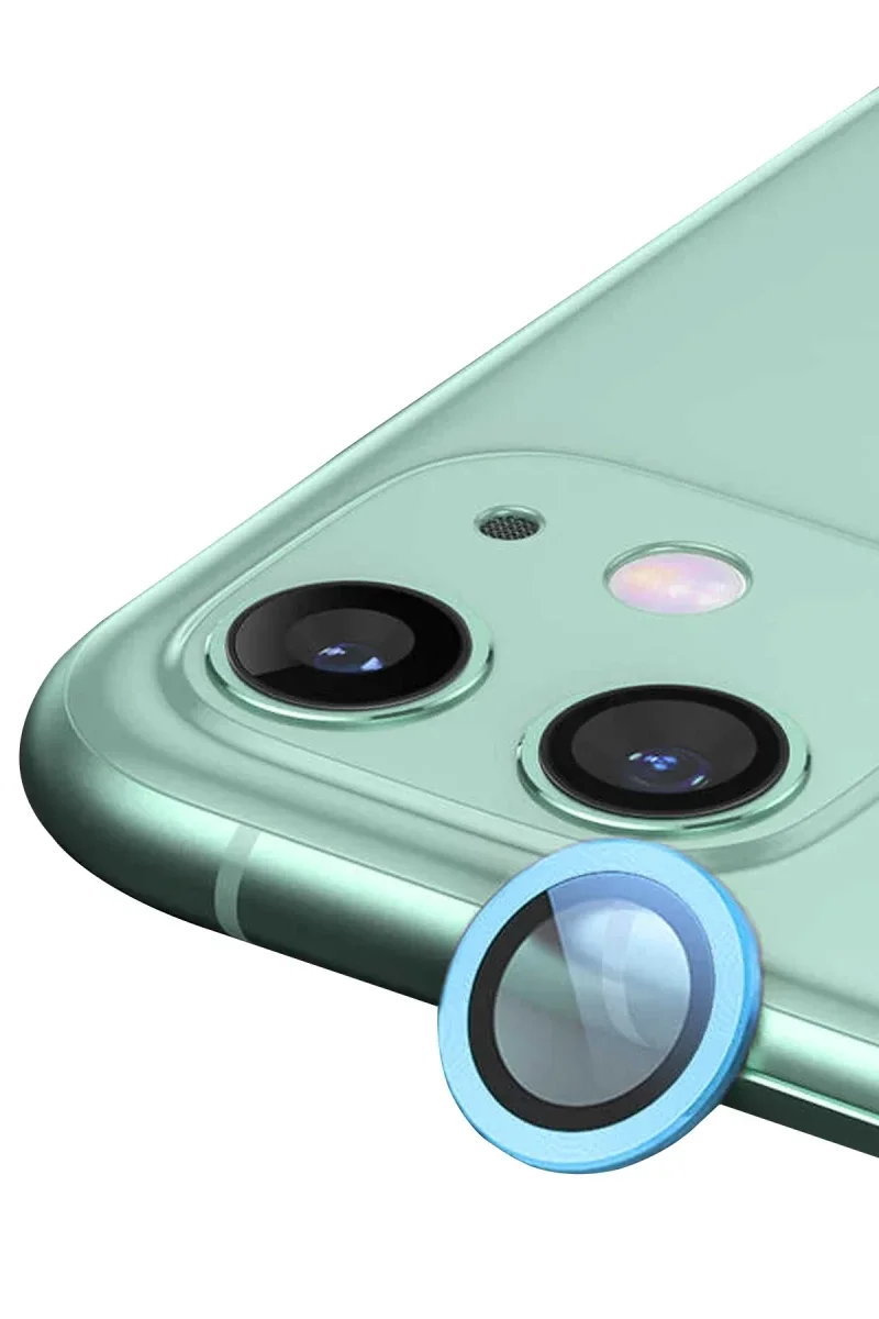 Apple iPhone 12 ni Raze Metal Kamera Lens - Mavi