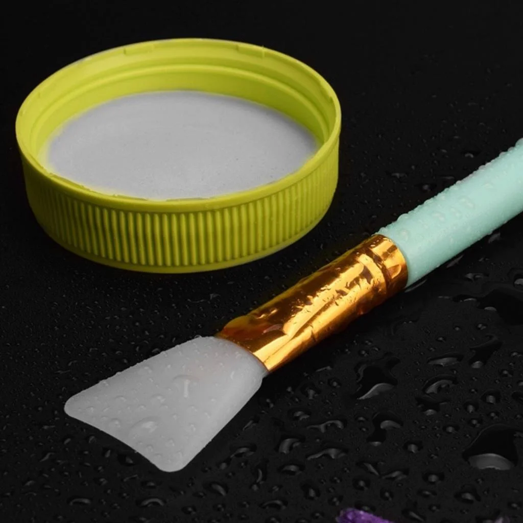 2li Silikon Temizlemesi Kolay Kullanılabilen Yüz Cilt Bakımı Maske Ve Krem Spatulası görsel 2