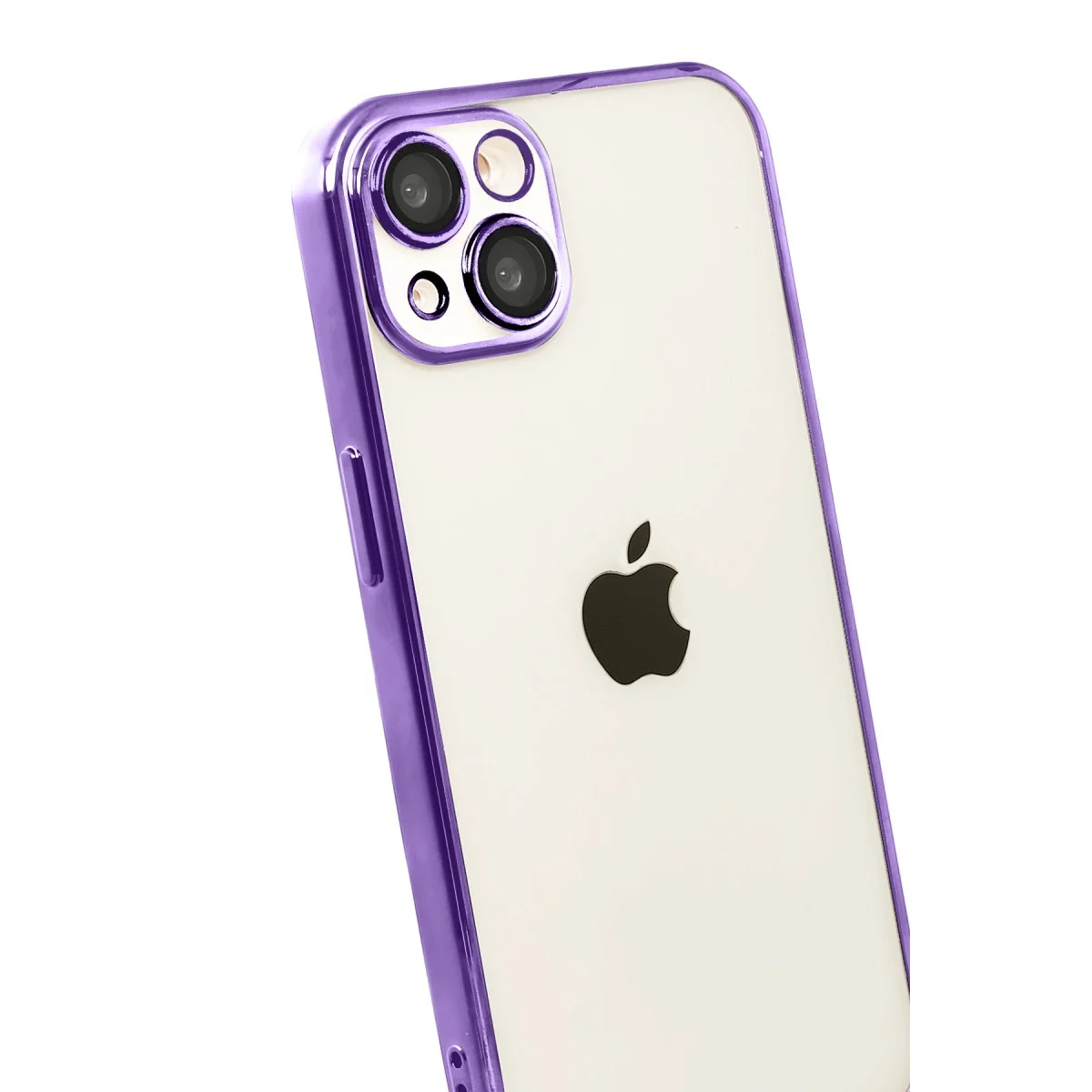 Apple İphone 15 Razer Lensli Silikon - Mor görsel 3