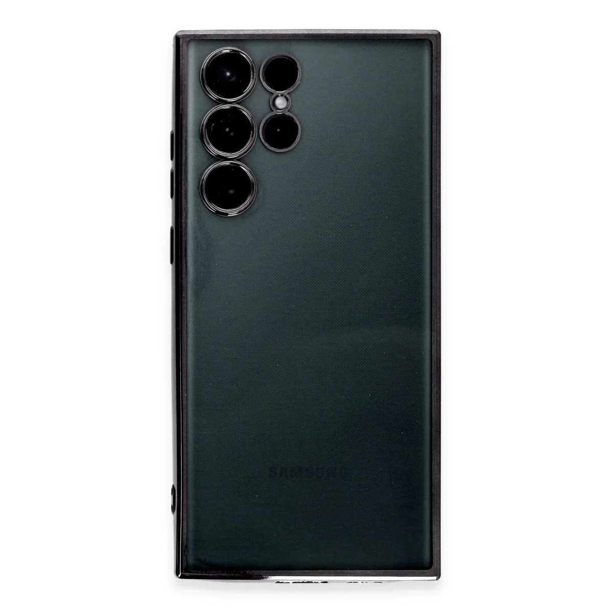 Samsung Galaxy S22 Ultra Kılıf Razer Lensli Silikon - Siyah görsel 2