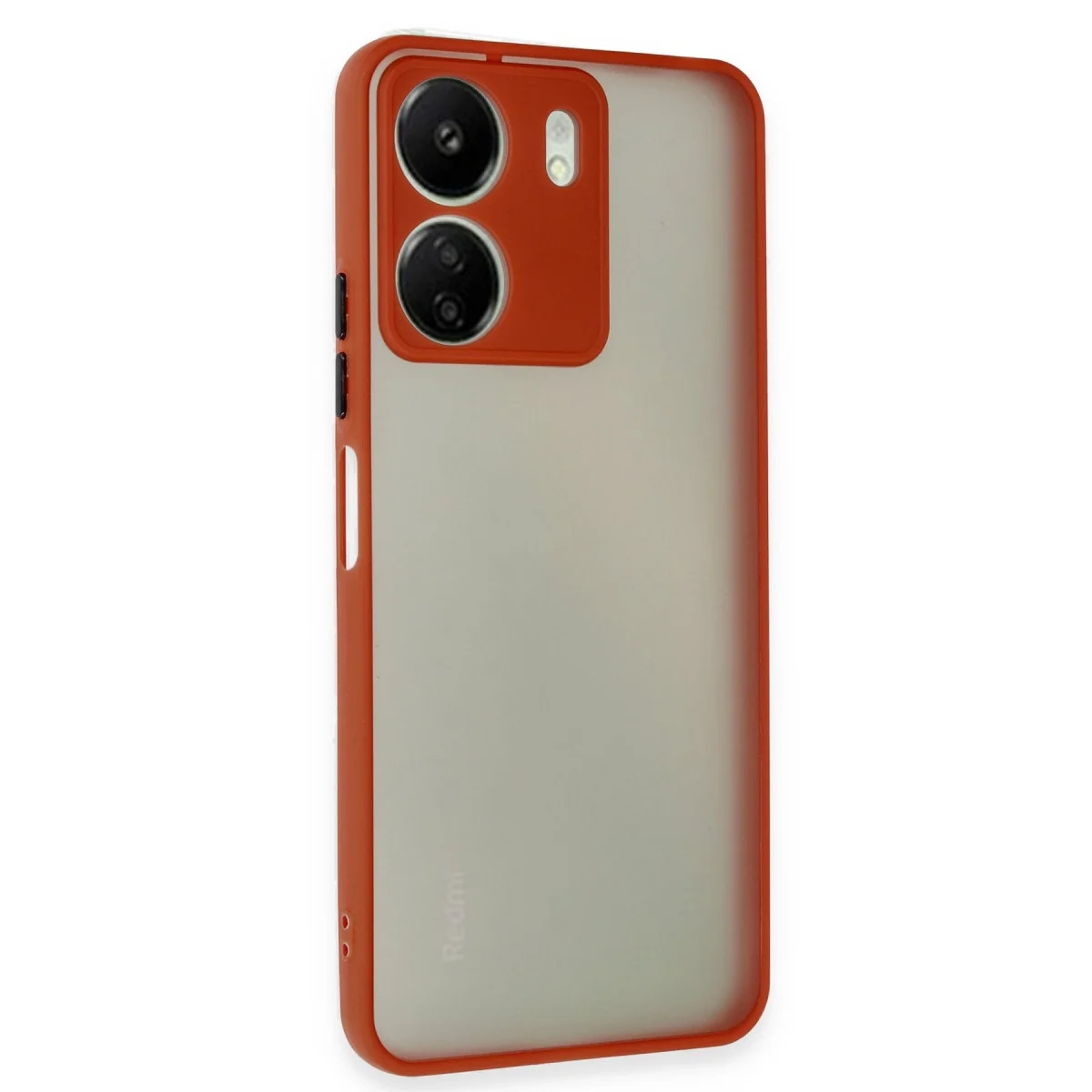 Xiaomi Redmi 13c Kılıf Montreal Silikon Kapak - Kırmızı görsel 2