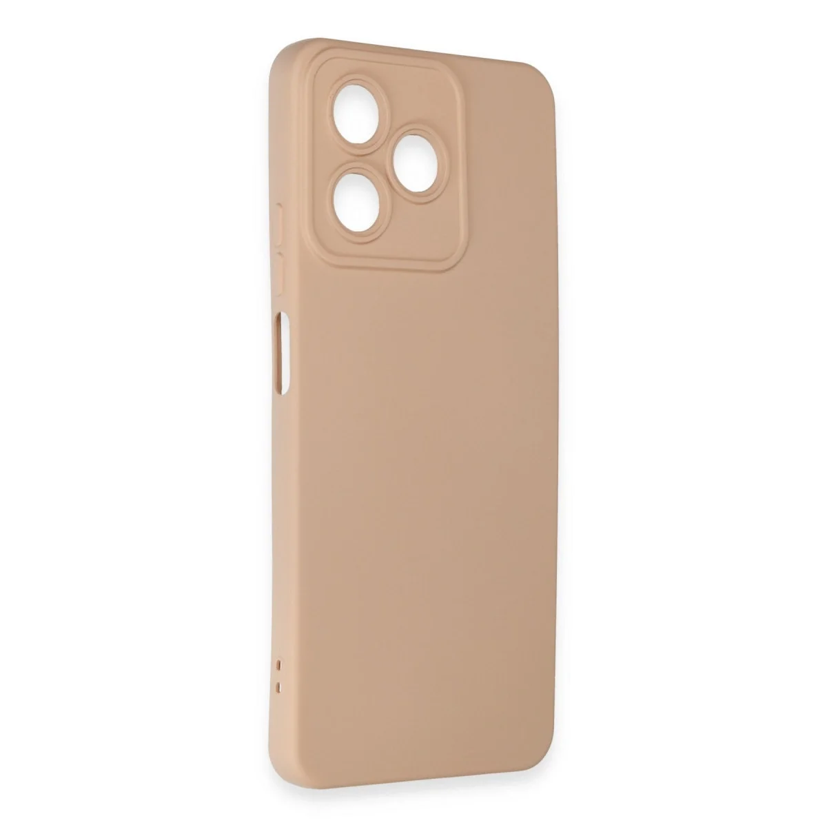 Realme C53 Kılıf Nano İçi Kadife Silikon - Pudra görsel 2