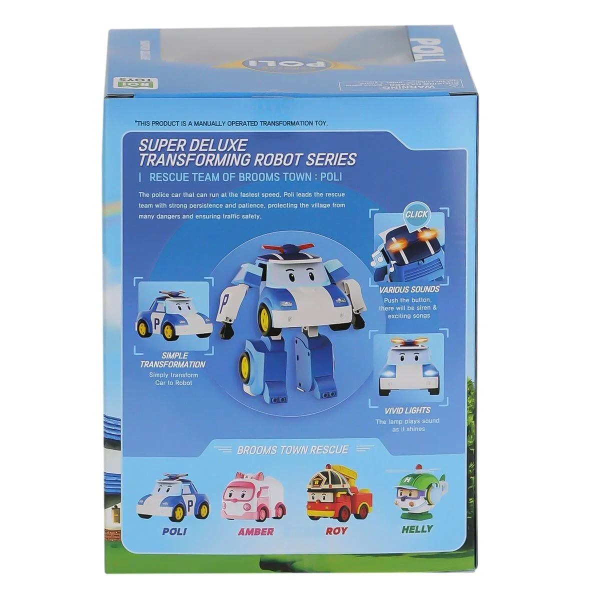 POLI MRT-685 Sesli ve Işıklı Robocar Poli Büyük Transforming Robot Poli görsel 3