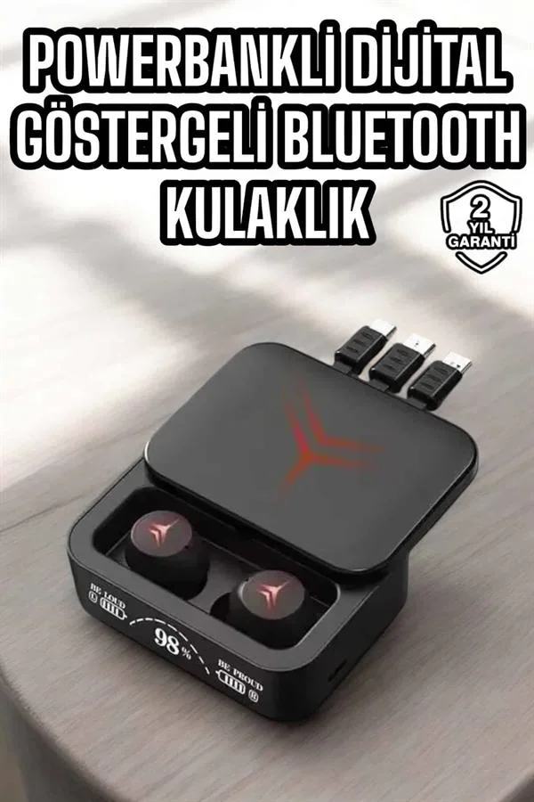 Ucuz ve Kaliteli Bluetooth Kulaklık TWS Çoklu Şarj Girişi Yüksek Ses Kaliteli görsel 2