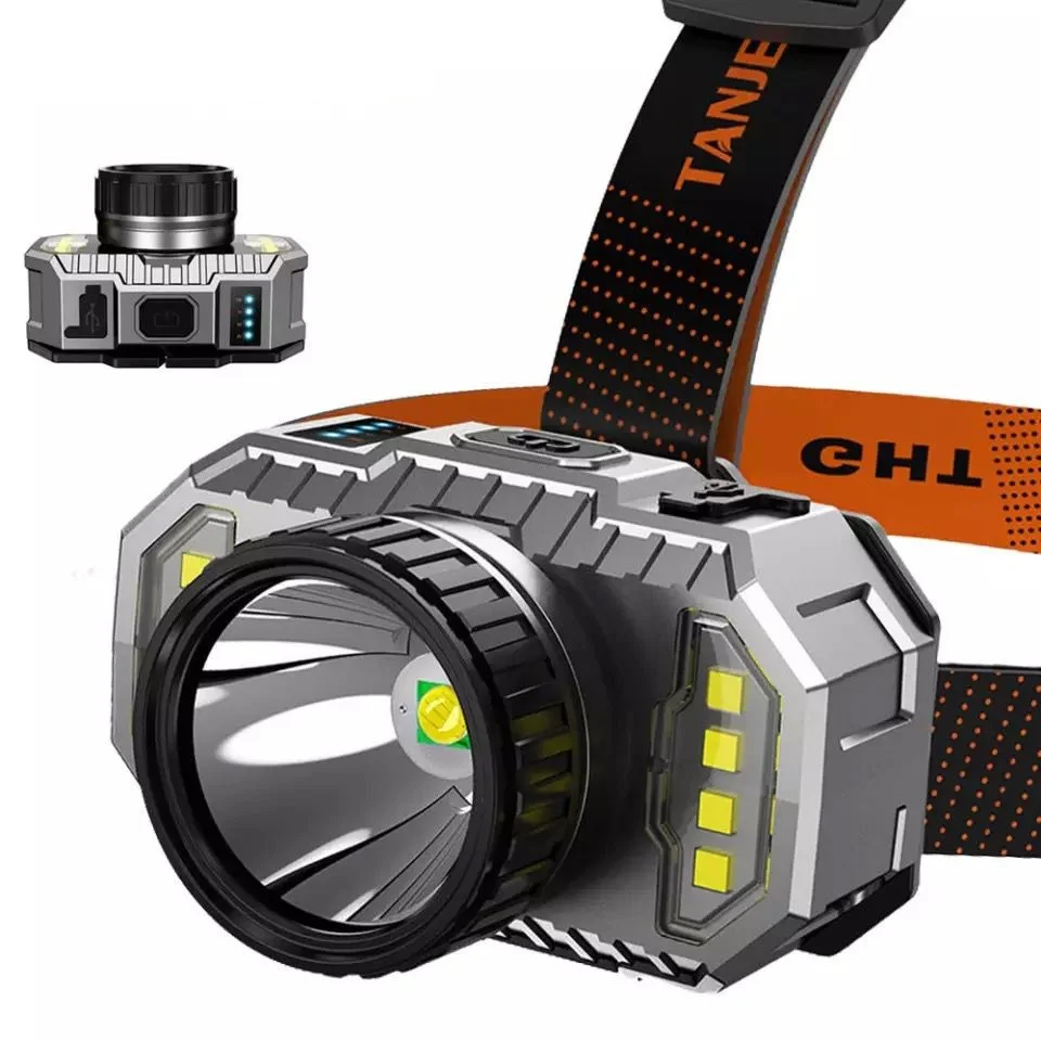 PS-010 800 Lümen Zoomlu Şarj Göstergeli Cob LED Usb’li Şarjlı Kafa Feneri