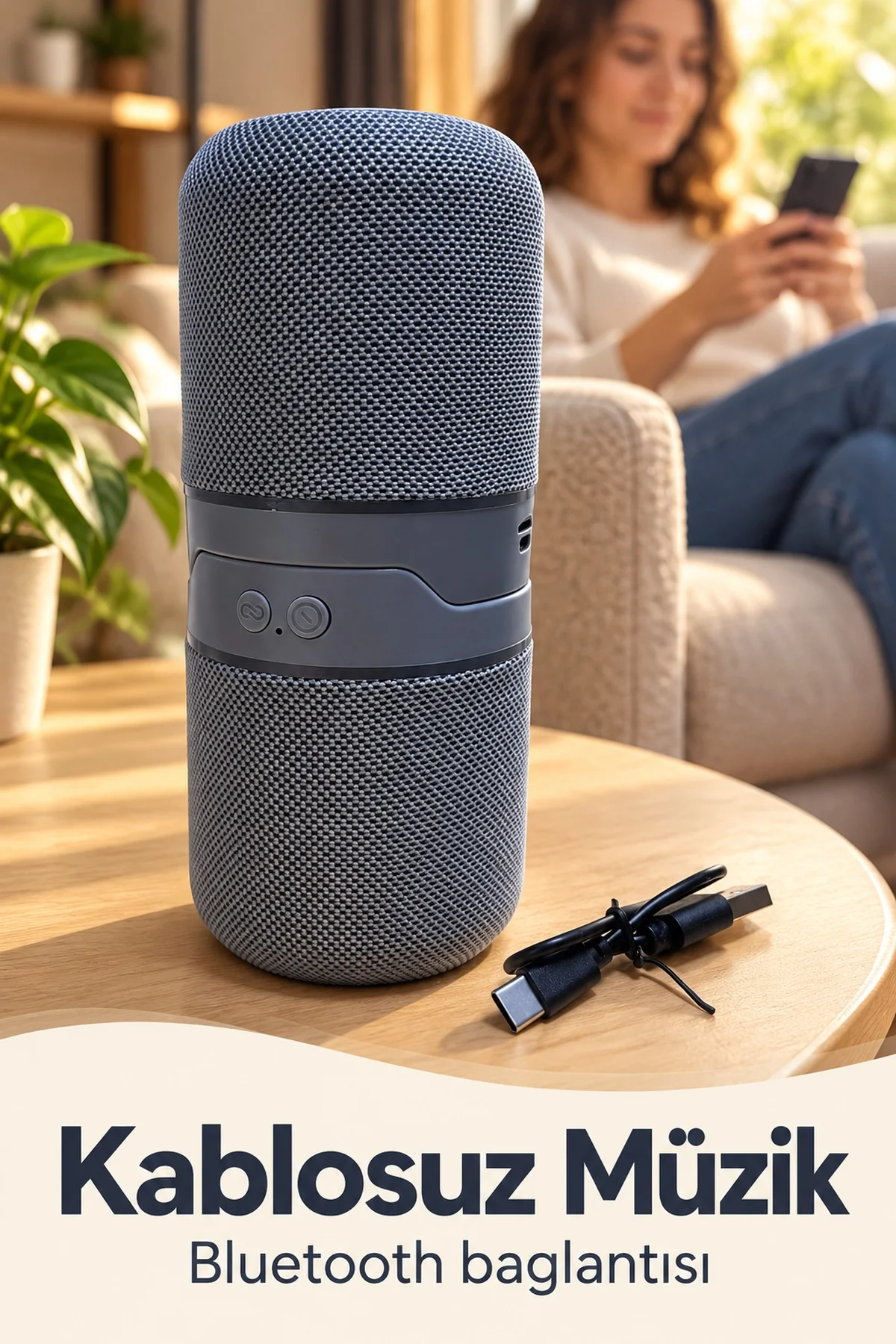 TWS Stereo Hoparlör Ayrılabilen İki Parçalı Tasarım görsel 2