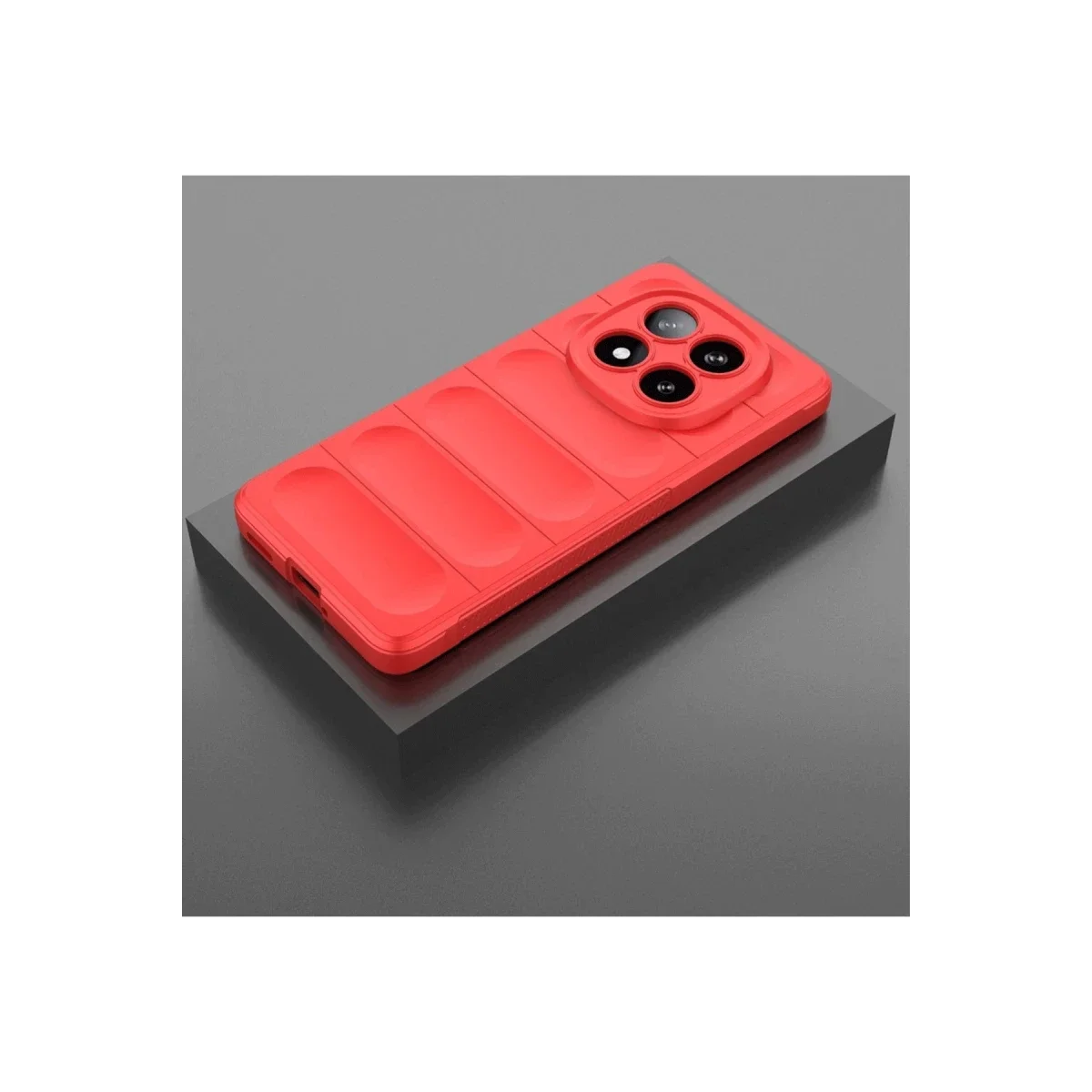 Xiaomi Redmi Note 14 Pro 5G Kılıf Optimum Silikon - Kırmızı görsel 3