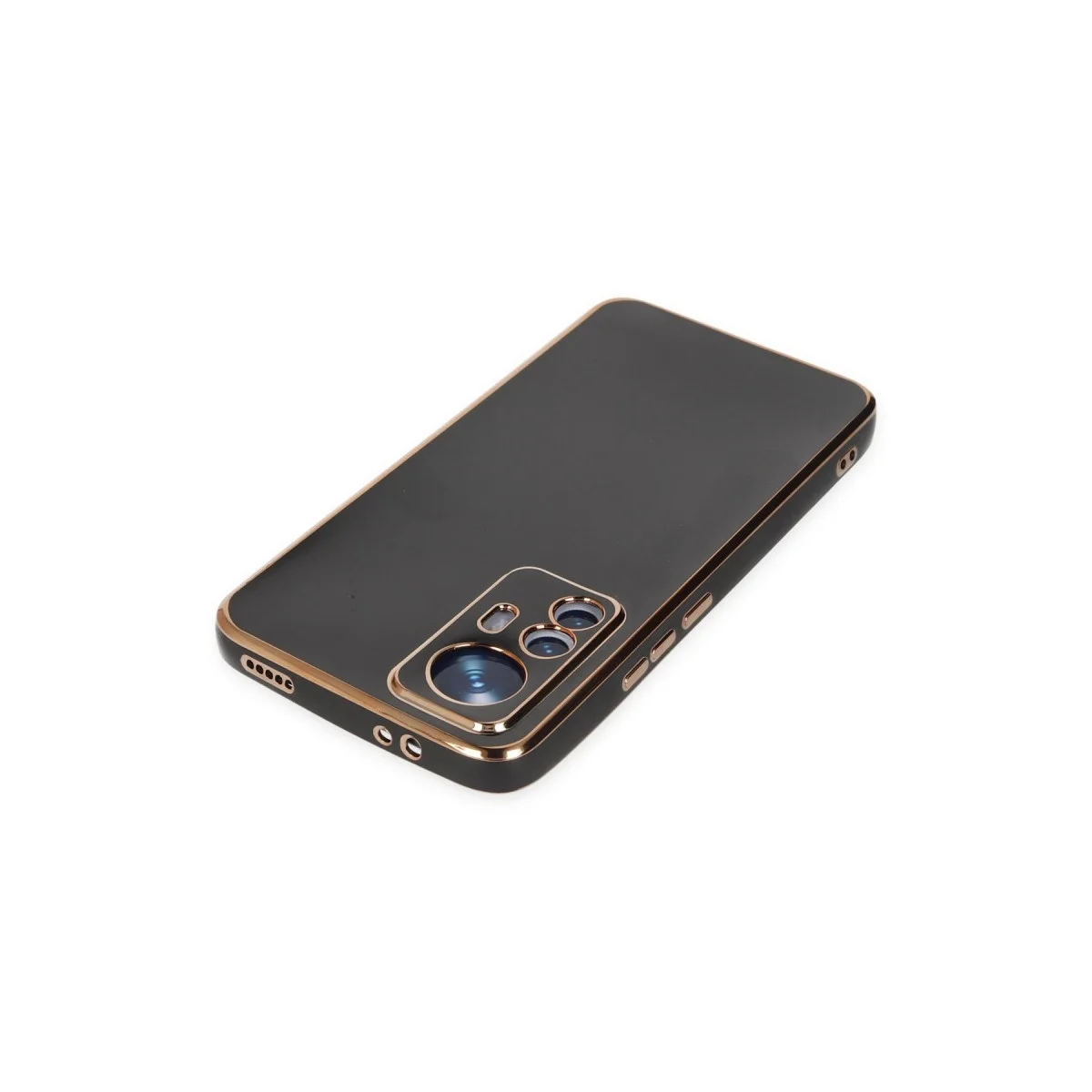 Xiaomi Mi 12t Pro Kılıf Volet Silikon - Siyah görsel 4