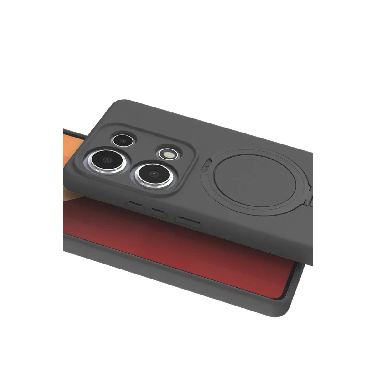 Xiaomi Redmi Note 13 Pro 4G Regal Magsafe Standlı Kapak - Titan Gri görsel 3