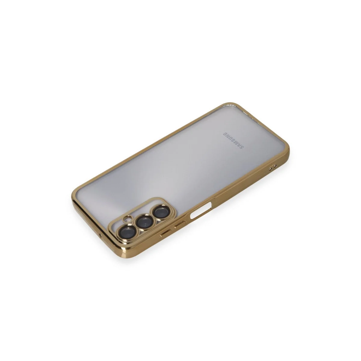 Samsung Galaxy A05s Kılıf Razer Lensli Silikon - Gold görsel 3