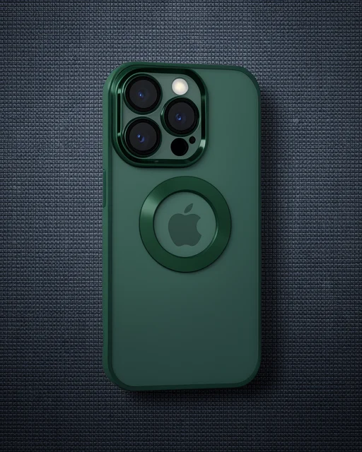 Apple İphone 15 Pro Max Kılıf Slot Silikon - Köknar Yeşili