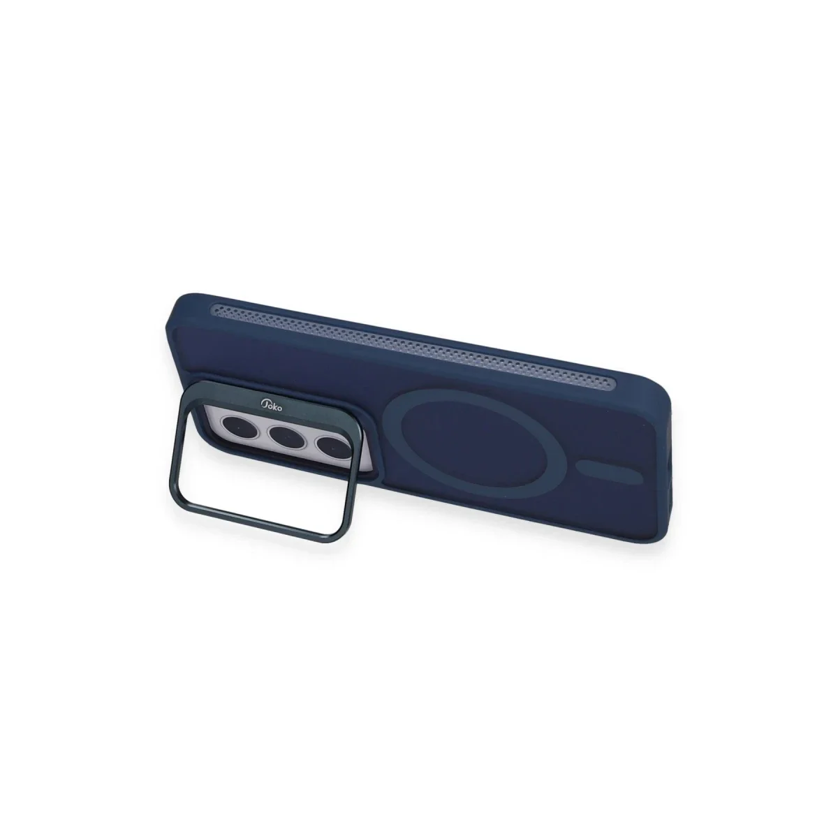 Joko Samsung Galaxy S24 Flet Lens Magsafe Kapak - Lacivert görsel 2
