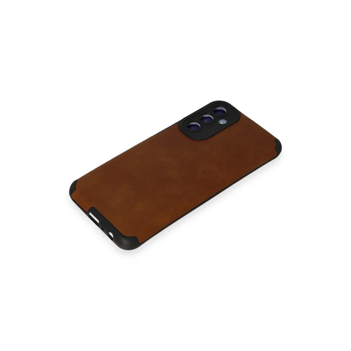 Samsung Galaxy M34 5g Kılıf Loop Deri Silikon - Kahverengi görsel 4