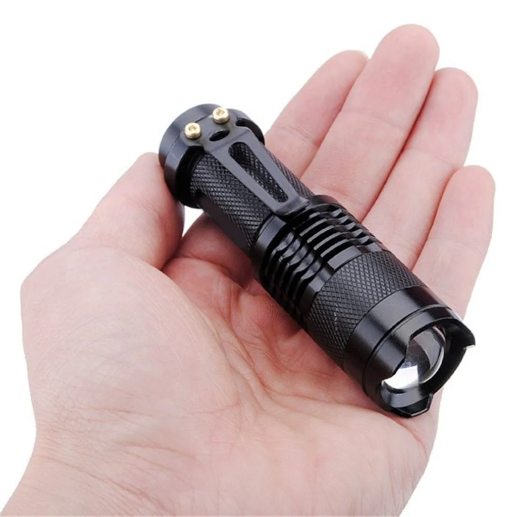 Cree Q5 LED Zoomlu Duracell Pilli Mini Feneri görsel 5