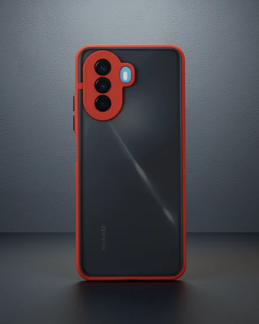 Huawei Nova Y70 Kılıf Montreal Silikon Kapak - Kırmızı