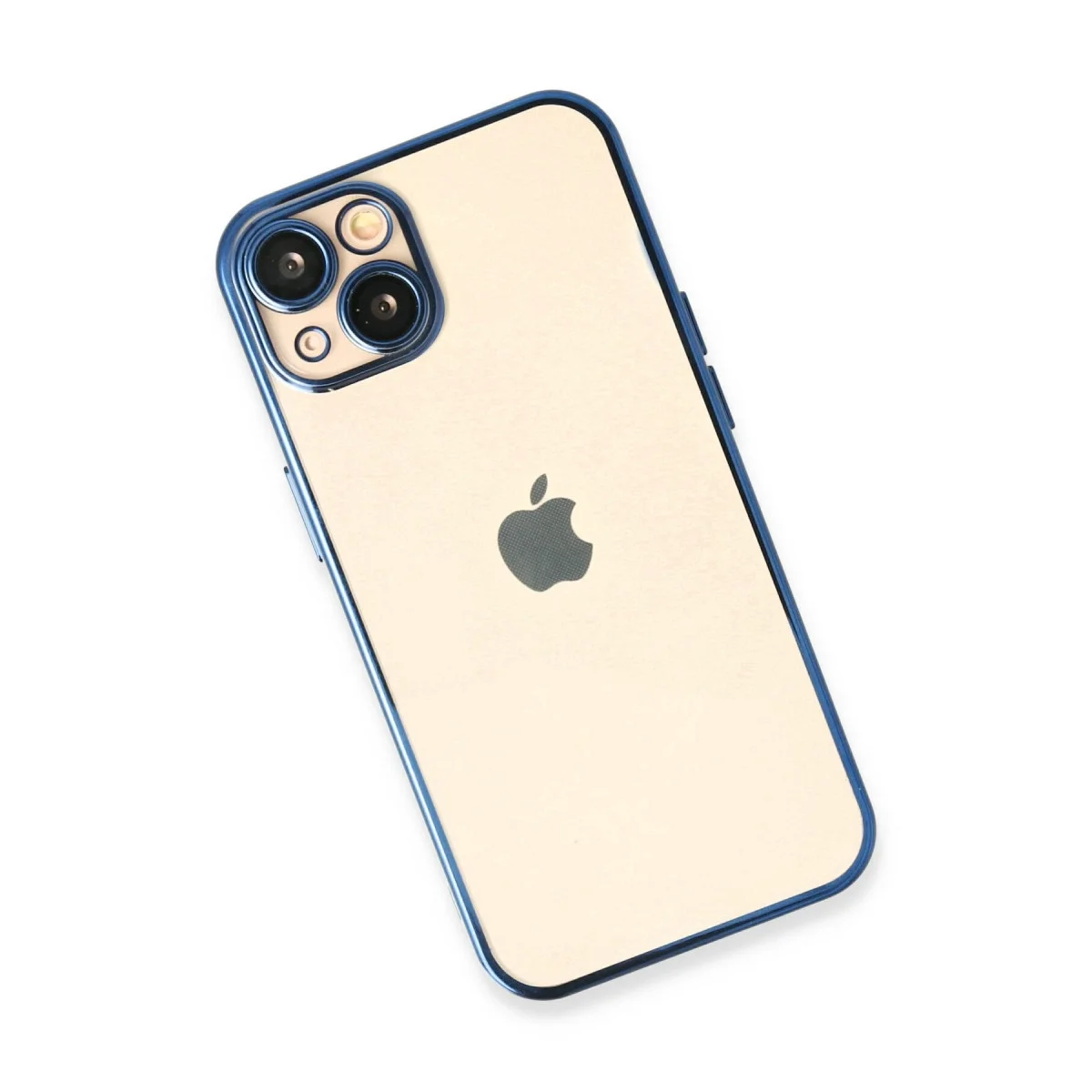 Apple İphone 14 Kılıf Razer Lensli Silikon - Açık Mavi görsel 3