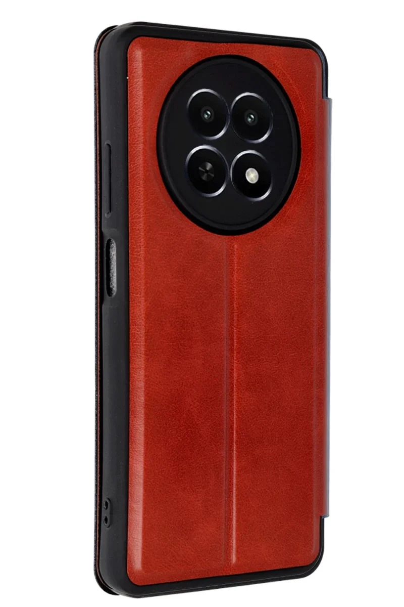 Realme 12 5G Kılıf Flip Cover - Kırmızı