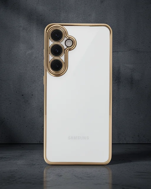 Samsung Galaxy S24 Fe Kılıf Razer Lensli Silikon - Gold