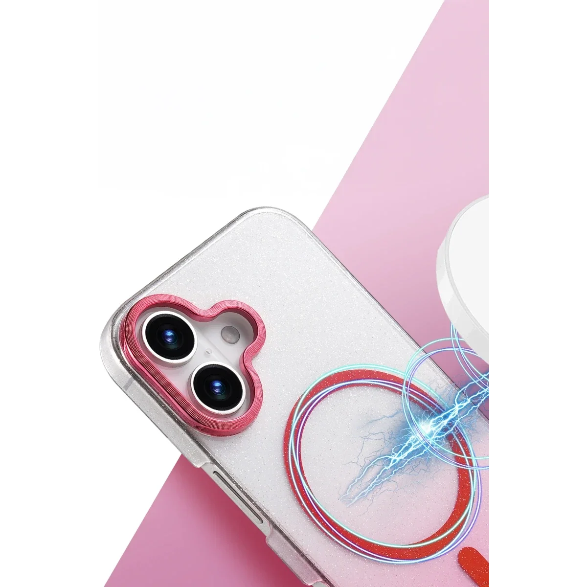Apple iPhone 16 Plus Glossy Magsafe Kapak - Pembe görsel 2