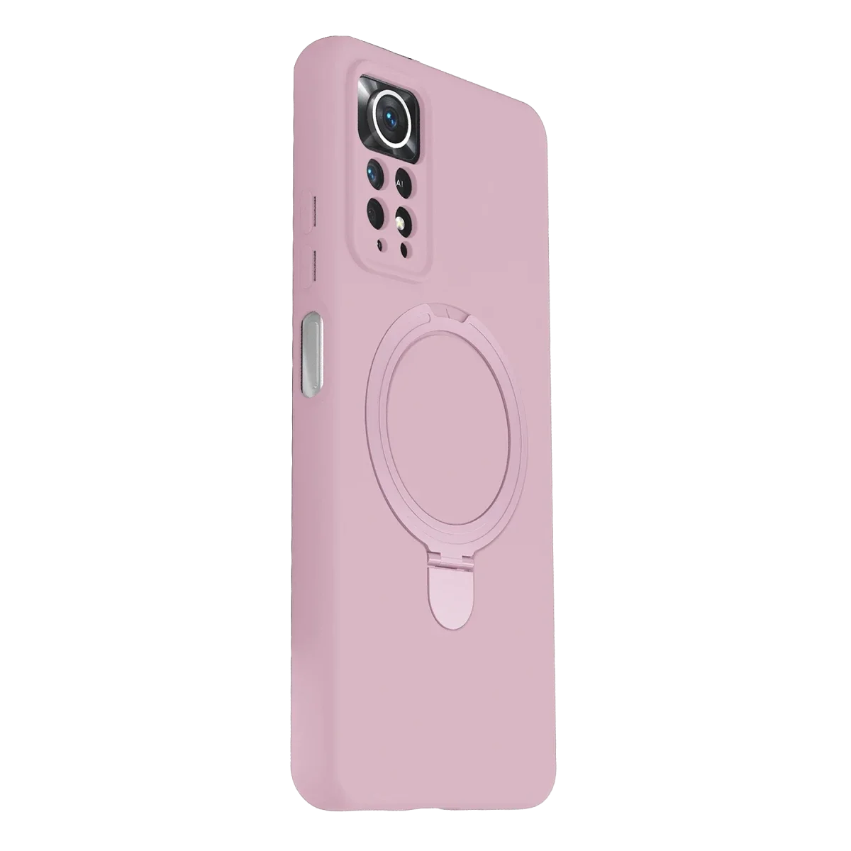 Xiaomi Redmi Note 12 Pro 4G Regal Magsafe Standlı Kapak - Açık Pembe görsel 3