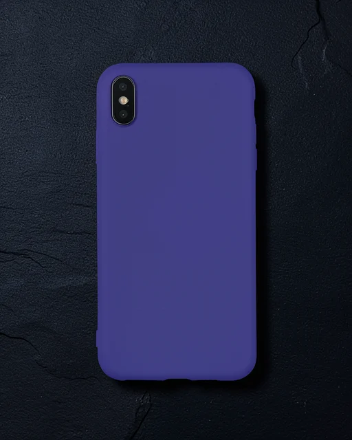 Apple İphone Xs Max Kılıf Nano İçi Kadife Silikon - Mor