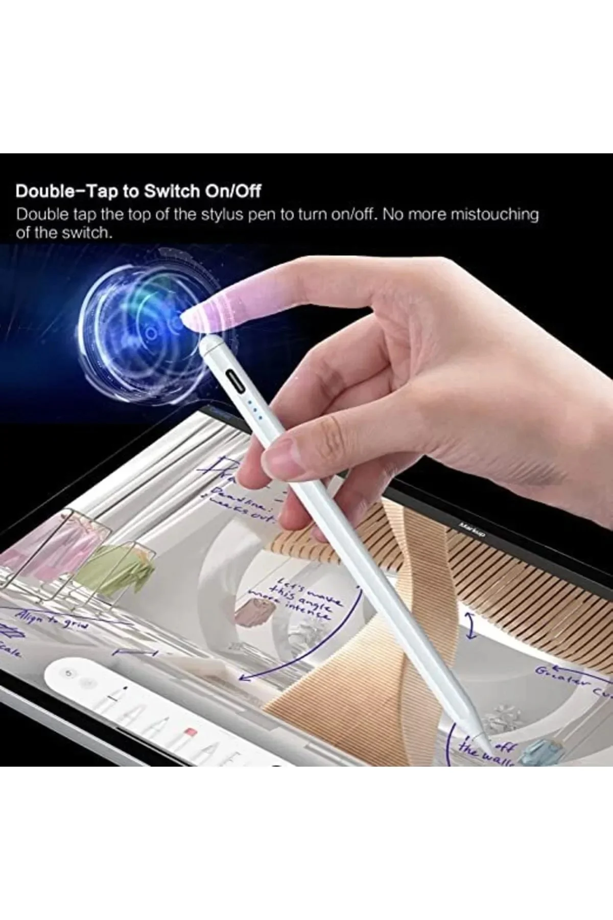 Vothoon For ios Android Windows Uyumlu Tablet İpad Yazı Kalemi Yedek Uç görsel 4