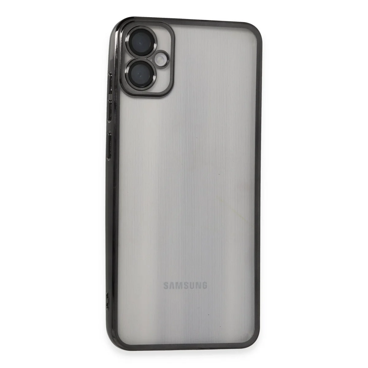 Samsung Galaxy A05 Kılıf Razer Lensli Silikon - Siyah