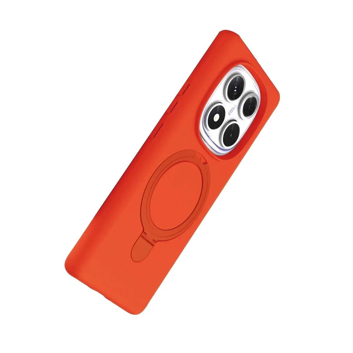 Xiaomi Redmi Note 14 Pro 4G Regal Magsafe Standlı Kapak - Turuncu görsel 5