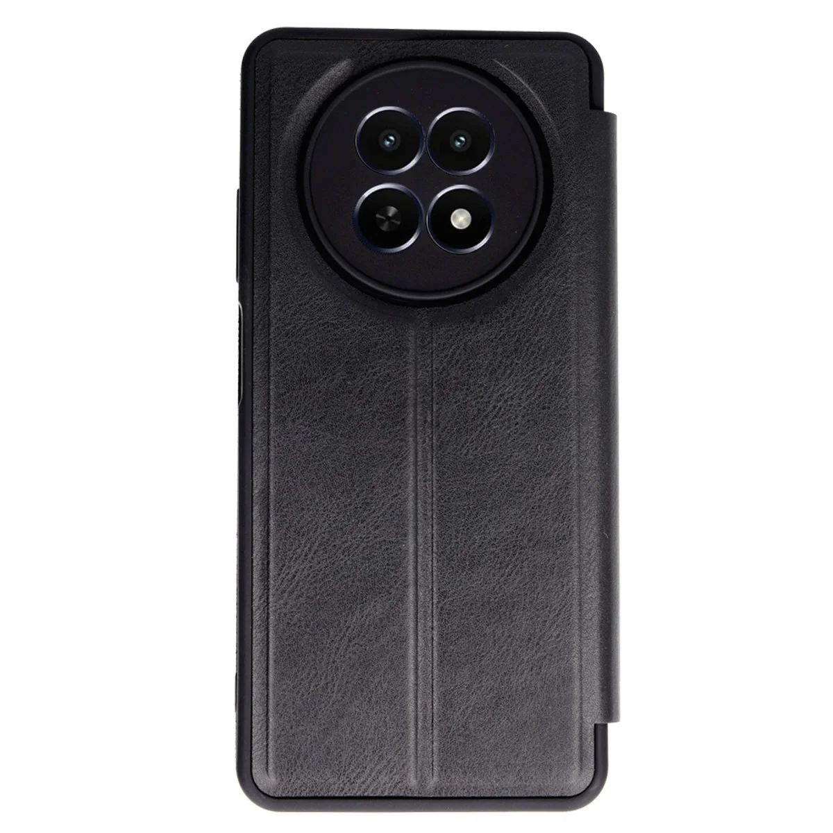 Realme 12 5g Kılıf Flip Cover - Siyah görsel 2