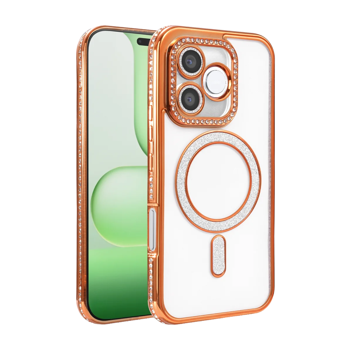 Huawei Honor 600 Lite Joke Simli Magneticsafe Kılıf - Turuncu